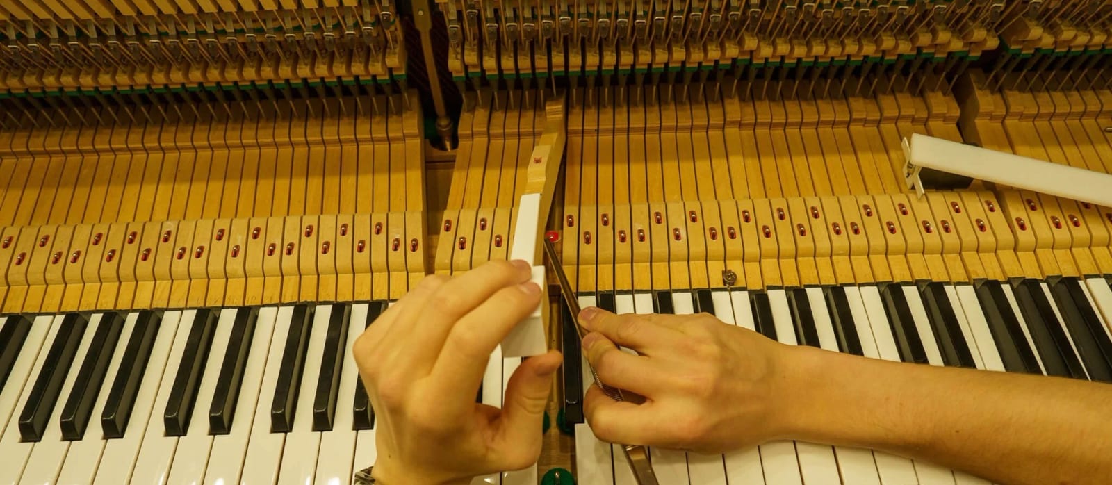 Mise à niveau de la hauteur des touches du piano